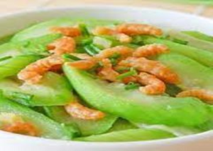 Stir-Fried Mustard Leaf (Gai Choy) with Dried Shrimp芥菜炒虾米